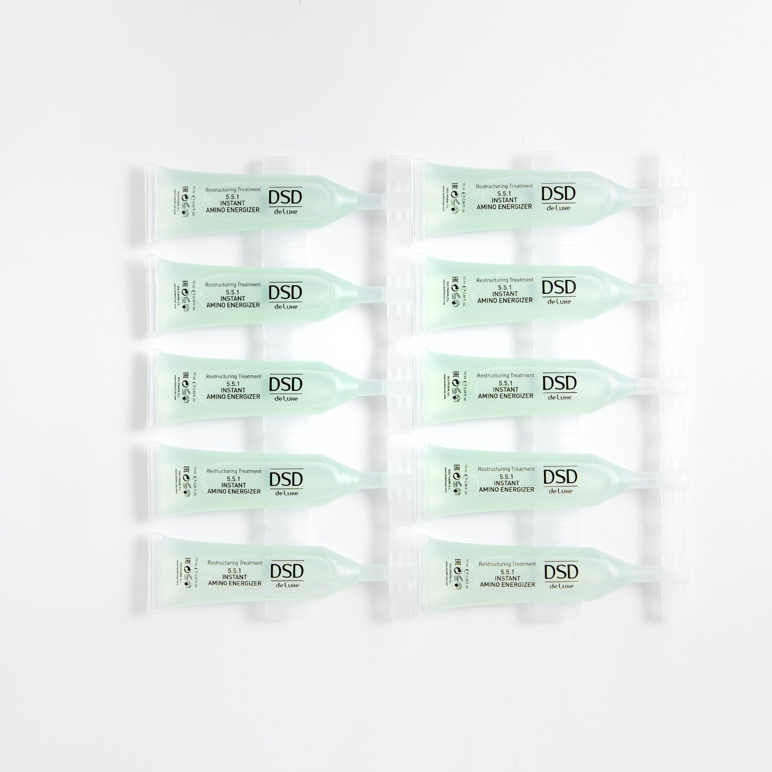 DSD de Luxe 5.5.1 – Instant Amino Energizer Lotion for Hair Strengthening (10x10ml)